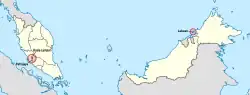 Location of 連邦直轄領