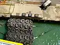 大型船のフェンダーの一例