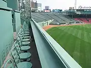 グリーン・モンスター上部の座席