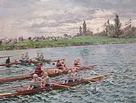 フェルディナン・ゲルドリ作 「ボートレース」(c.1900)