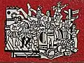 モザイク作品「Grand parade with red background,」1958年