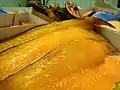 燻製にした魚の切り身