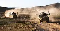 アフガニスタンで活動中のASLAV、2011年。