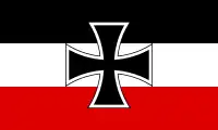 ? 1903年 - 1921年のドイツ帝国海軍の軍艦旗。