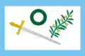 1816年–1817年テキサス軍政府長官の’’Louis-Michel Aury’’が使用した旗。