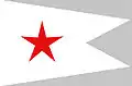 外航客船定期便会社の赤い星ラインの旗