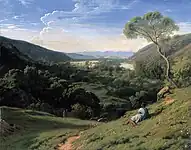 ヴィエンヌ近くのローヌ河畔の風景