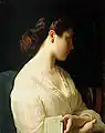 イポリット・フランドラン 『若い娘の肖像─若いギリシア人の娘』／1863年。油彩画。