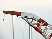 戦後に延長されたジブ延伸部