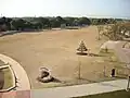 クリスタルフラワー屋上より芝生広場
