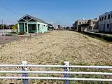 更地となった駅跡地（2021年）