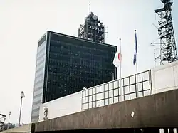 フジテレビ旧河田町本社（1991年4月撮影）