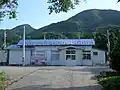 リニューアル工事前の岩館駅(2007年8月20日)