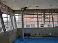 旧鹿児島空港ビルの管制室跡から鴨池新町にあった滑走路側を望む
