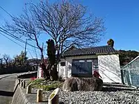 座光寺村役場跡「ここに座光寺村役場ありき」