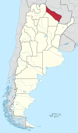 フォルモサ州の位置