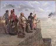 『ジャージーへの船出』(1883年)ギヨーム・フーアス