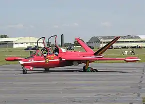 ベルギー空軍フーガCM.170マジスターのV字尾翼