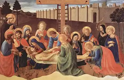 『クローチェ・アル・テンピオのキリストの哀悼』（1436年）サン・マルコ美術館（フィレンツェ）