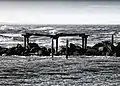寂れた川の風景