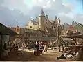 フランスの魚市場（フランソワ＝アントワーヌ・ボシュエ作、1833年）