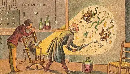 『Microbes』 - 投影型の顕微鏡