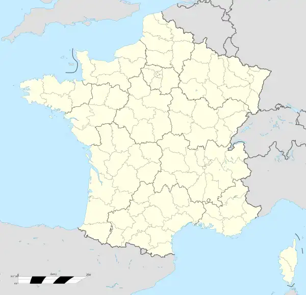 ポーPauの位置(フランス内)