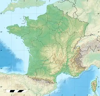 パリの位置(フランス内)