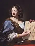 後妻(Francesca Gommi Maratta)の肖像画(c.1690)クリーブランド美術館 蔵