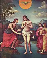 『キリストの洗礼』(1509年)ドレスデン、アルテ・マイスター絵画館蔵