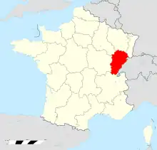 フランシュ=コンテの位置