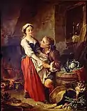 La belle cuisinière(画)フランソワ・ブーシェ