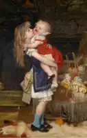 『泣き止まない幼児』(1878) アントワープ王立美術館蔵