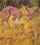 葦原の鹿(Rehe im Schilf (1909年))