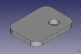 押し出しによる立体作成の例