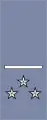 Général de division ayant un commandement supérieur (より上級の部隊に指揮権を持つ師団将軍)の袖章。