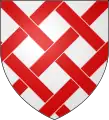 フレッティ・オブ・シックスArgent fretty of six Gules.