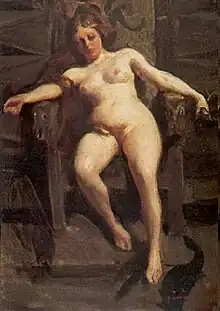 アンデシュ・ソーンによって描かれたフレイヤ。
