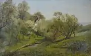 橋のある小川沿いの家 (1895)