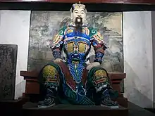 成都武侯祠の傅僉塑像