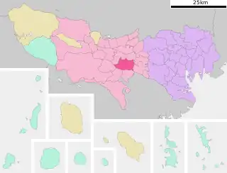 府中市 (東京都)位置図
