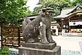 狛犬（吽、調布市指定文化財）