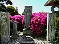 三世仏釈迦如来（左：過去）地蔵菩薩（真中：現在）弥勒菩薩（右：未来）