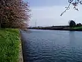 蓮町公園の近くから撮影した富岩運河