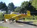 かつて展示されていたKM-2練習機