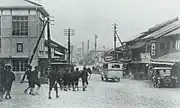 昭和初年の藤枝駅広場