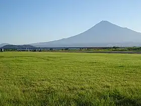 同滑空場と富士山