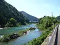 藤倉峡 金山市街地方面を望む