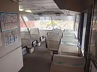 クロ2000形の展望席