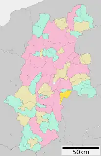 富士見町位置図